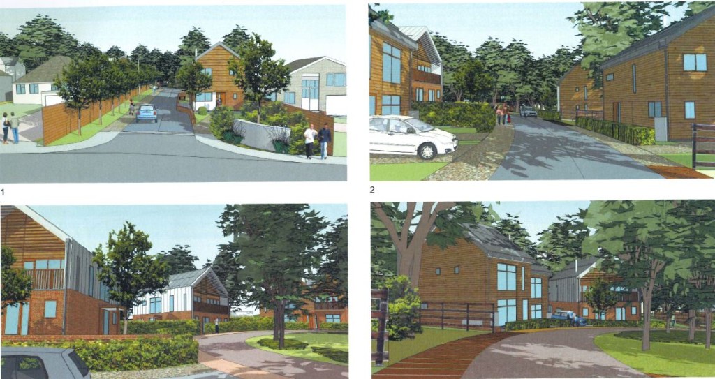 Lot: 70 - TWO ACRE SITE WITH A PREVIOUS RESOLUTION TO GRANT PLANNING - Artists Impression of the Street Scene